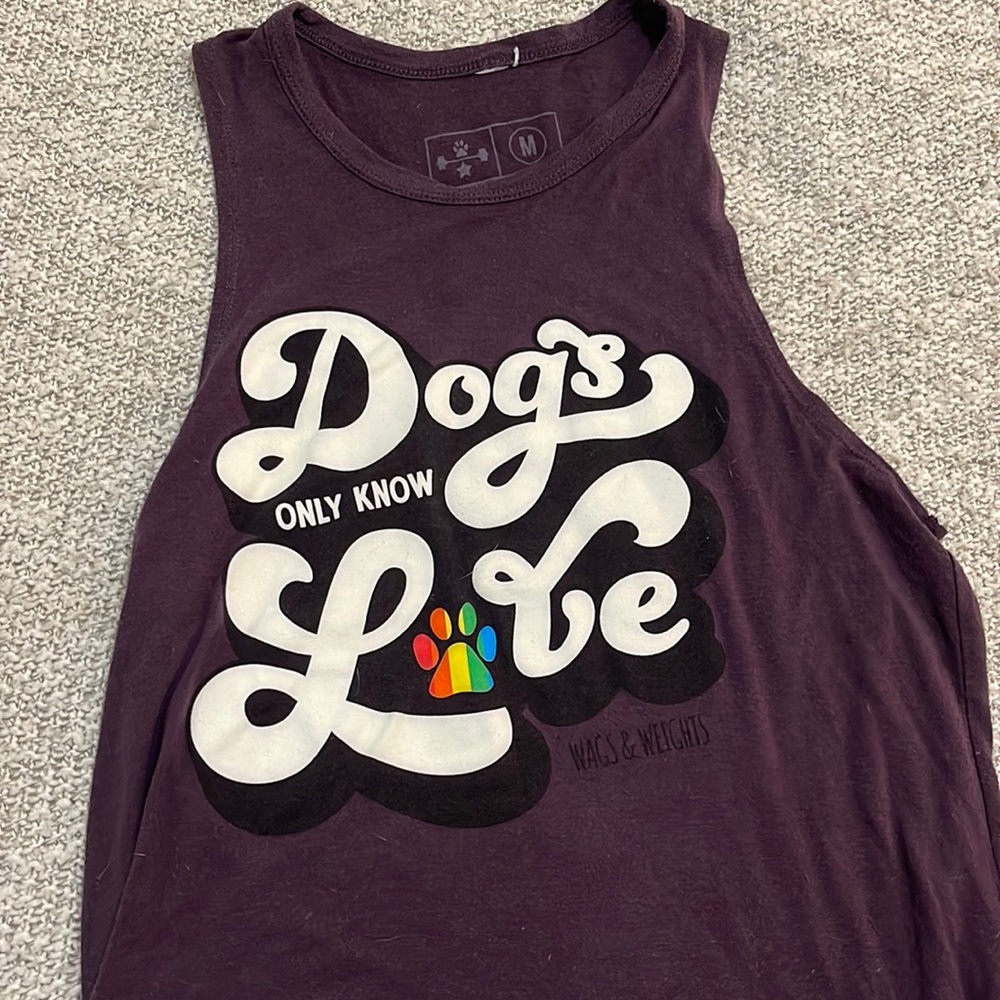 wags & weights muscle t - pride size medium